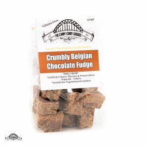 Crumbly Belgian Chocolate Fudge